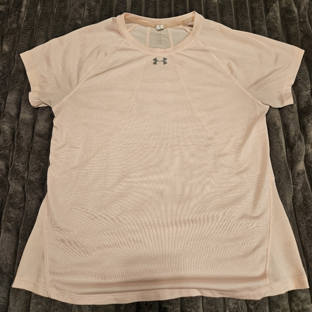 Under Armour Women's Light Pink Short Sleeve Tee
